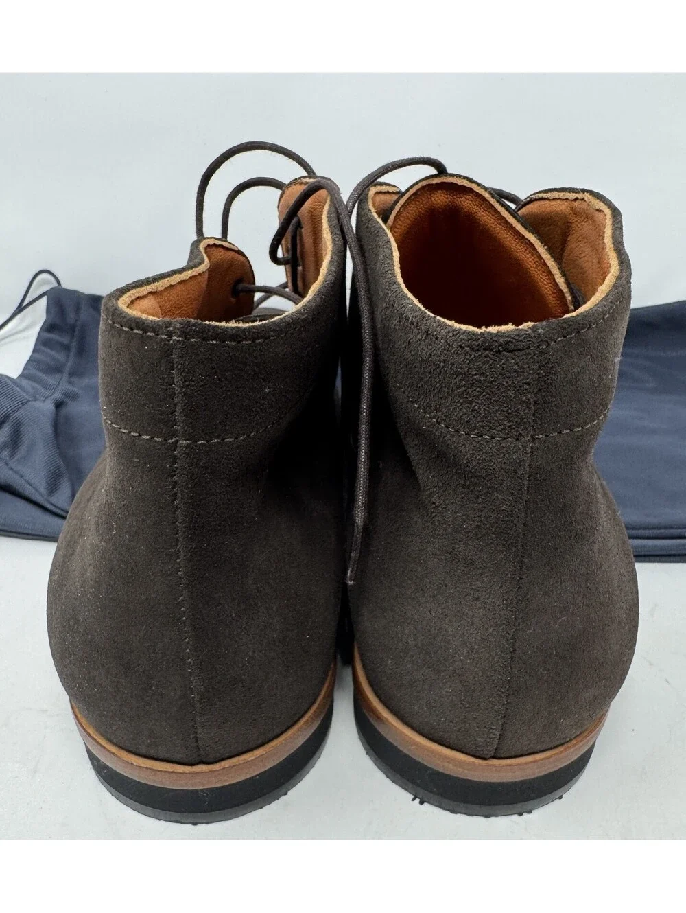 Wolf & Shepherd Striker Suede Chukka Brown Mens Boots Size 10.5 Made In Portugal
